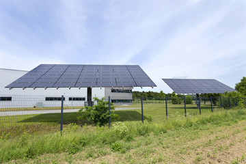 Solar Power Station in the Nature 
