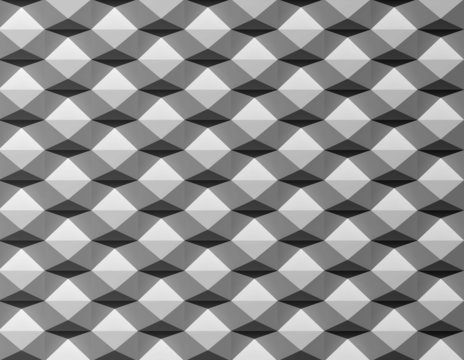 Black White 3D Creative Pattern