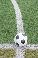 soccer ball on soccer field