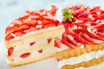 Cake, decoration, summer.