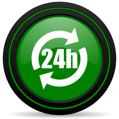 24h green icon