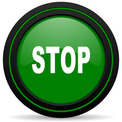 stop green icon