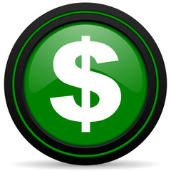 dollar green icon us dollar sign