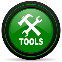 Obraz premium tools green icon