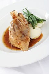 roast leg of lamb meal