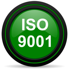 iso 9001 green icon