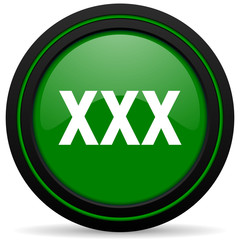 xxx green icon porn sign