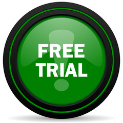 free trial green icon