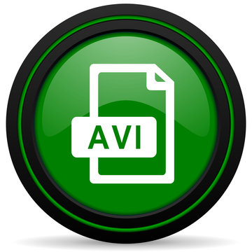 avi file green icon