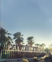 Sign for Palm Springs  © BCFC