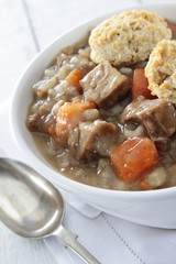 Irish stew plated meal