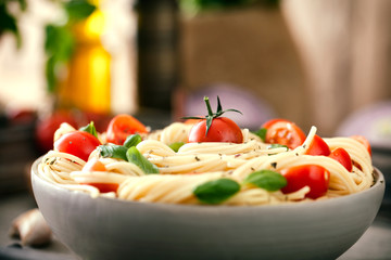 Pasta with olive oil