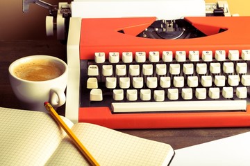 Writer, press, letters.