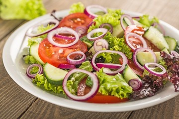 Salad, Lettuce, Healthy Eating.