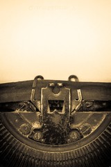 Typewriter, Old, Book.