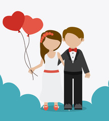 Wedding card design.