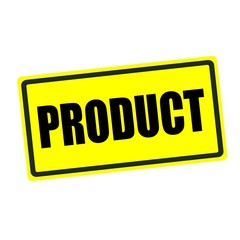 Product  back stamp text on yellow background