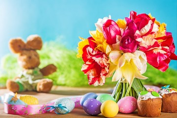 Easter, egg, background.