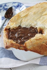 home made beef pie