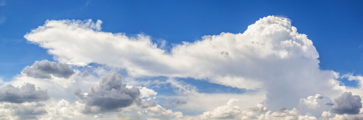 Cloud with blue sky