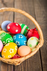 Easter, egg, basket.