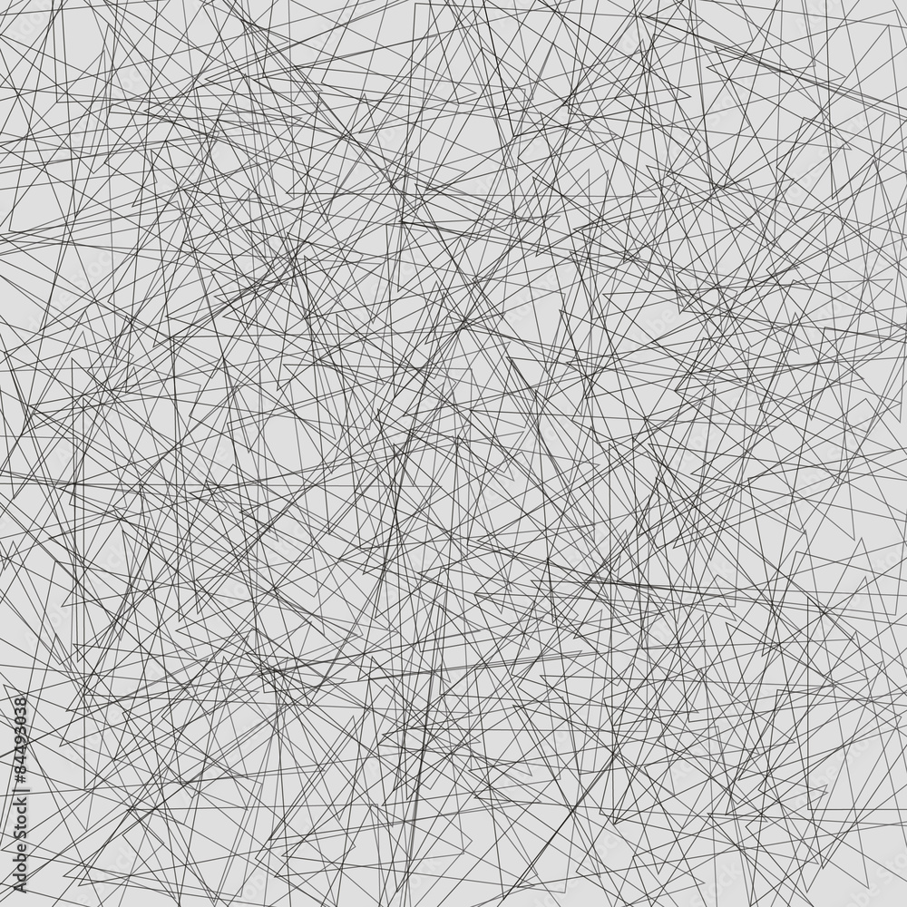 Aufkleber Random pointed lines, abstract irregular pattern. Vector