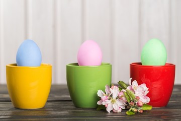 Easter, colorful, retro.