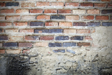 Old brick wall for background or texture