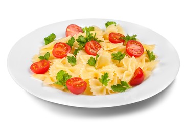 Dish, pasta, tortelloni.