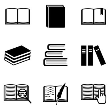 Vector Set of  Books Icons