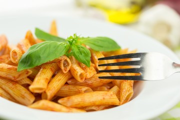 Pasta, Penne, Italian Cuisine.