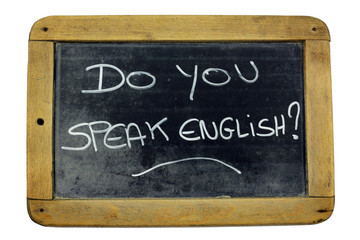 Obraz premium ardoise do you speak english 04062015