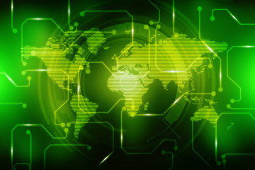 World Map Business Background