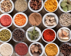 Spice, garlic, black.