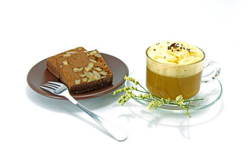 True Brazilian Arabica Coffee with whipped cream.