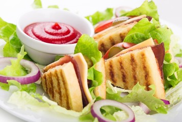 Sandwich, Club Sandwich, Snack.