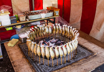 Japanese style fish grilled