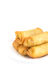 Fried Chinese Traditional Spring rolls food