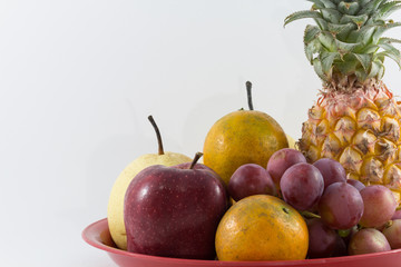 Mixe Fruit including pineapple,grape,orange,apple and century pe