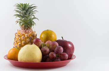 Mixe Fruit including pineapple,grape,orange,apple and century pe