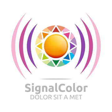 Logo the rainbow Signal Colour Circle