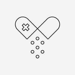 medicine line icon