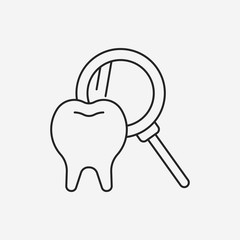 dentist line icon