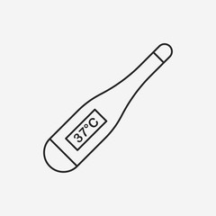 Thermometer line icon