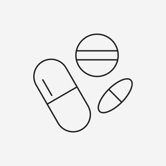 medicine line icon