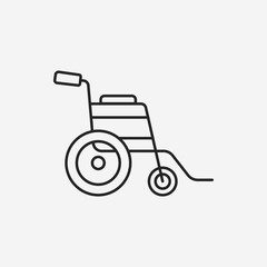 Wheelchair line icon