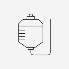 medical drip line icon
