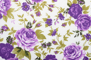 vintage style of tapestry flowers fabric pattern background