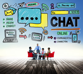 Chat Chatting Communication Social Media Internet Concept