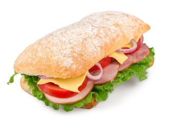 Sandwich, Turkey, Isolated.